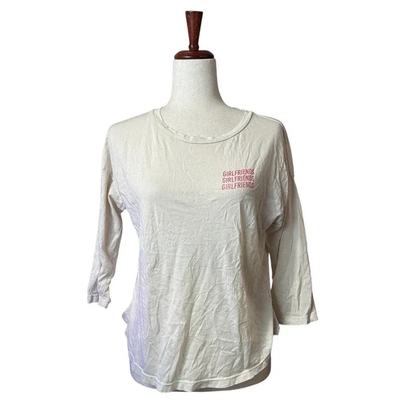 Mate the Label Tee Size Small Boatneck Top 100% Organic Cotton "Girlfriends" - Picture 3 of 14
